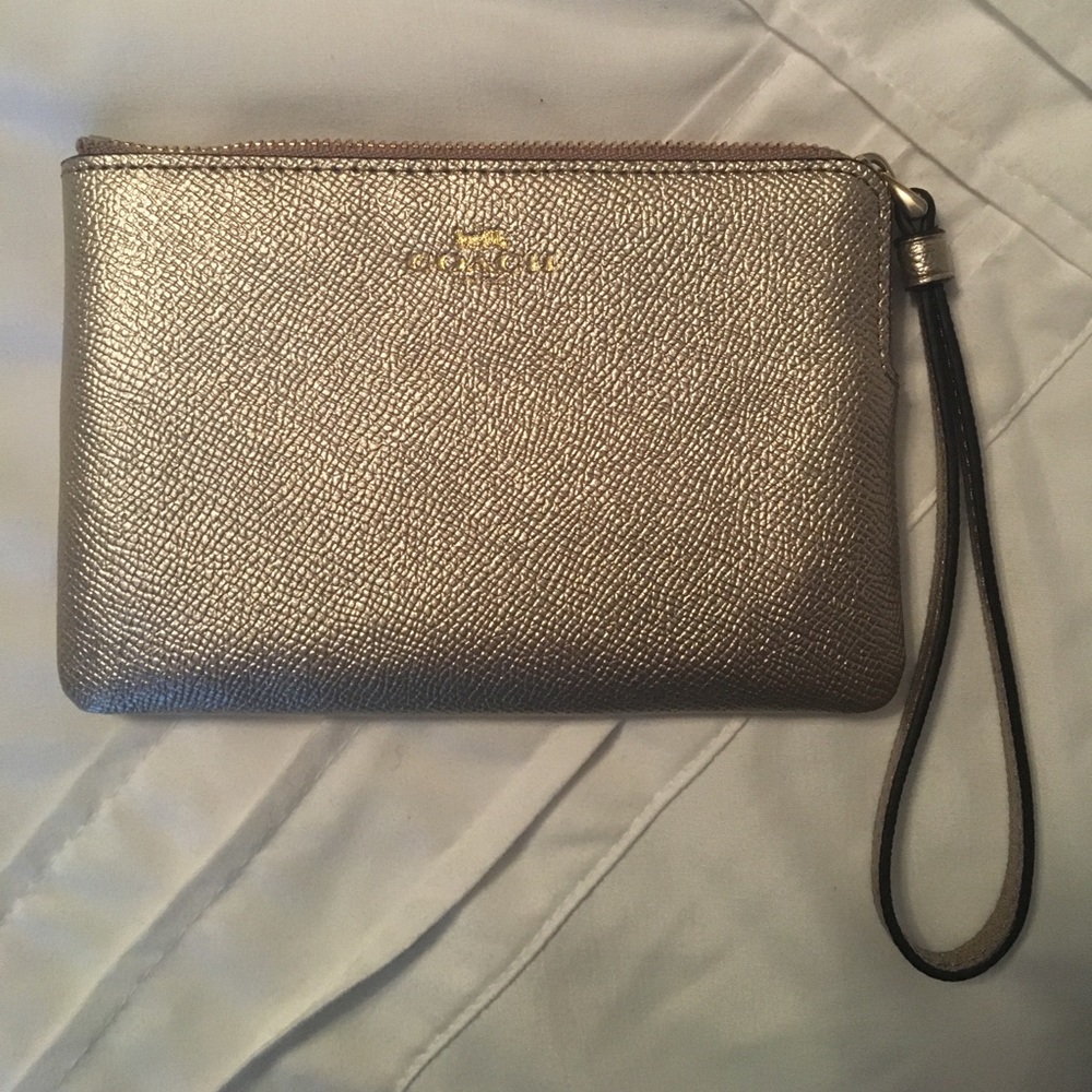Gold Coach Wristlet